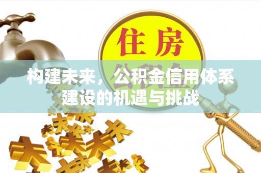 北碚构建未来，公积金信用体系建设的机遇与挑战
